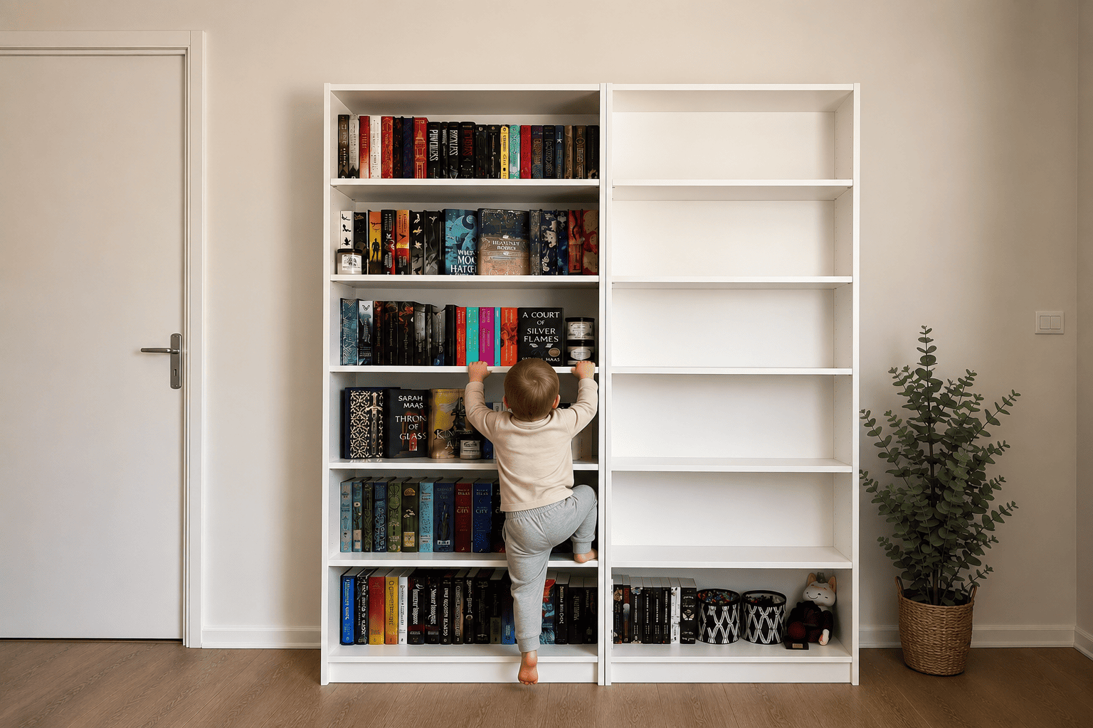 Anchoring a bookshelf safely: a guide to a wall that holds
